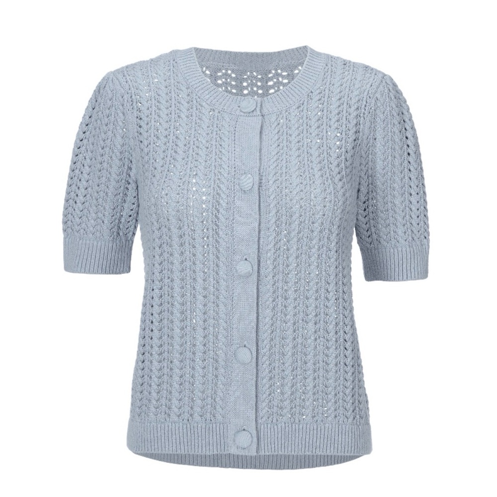 CAbi Light Blue Knit CardiganCAbi Doris Cardigan